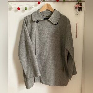 Zara 50% wool handmade coat